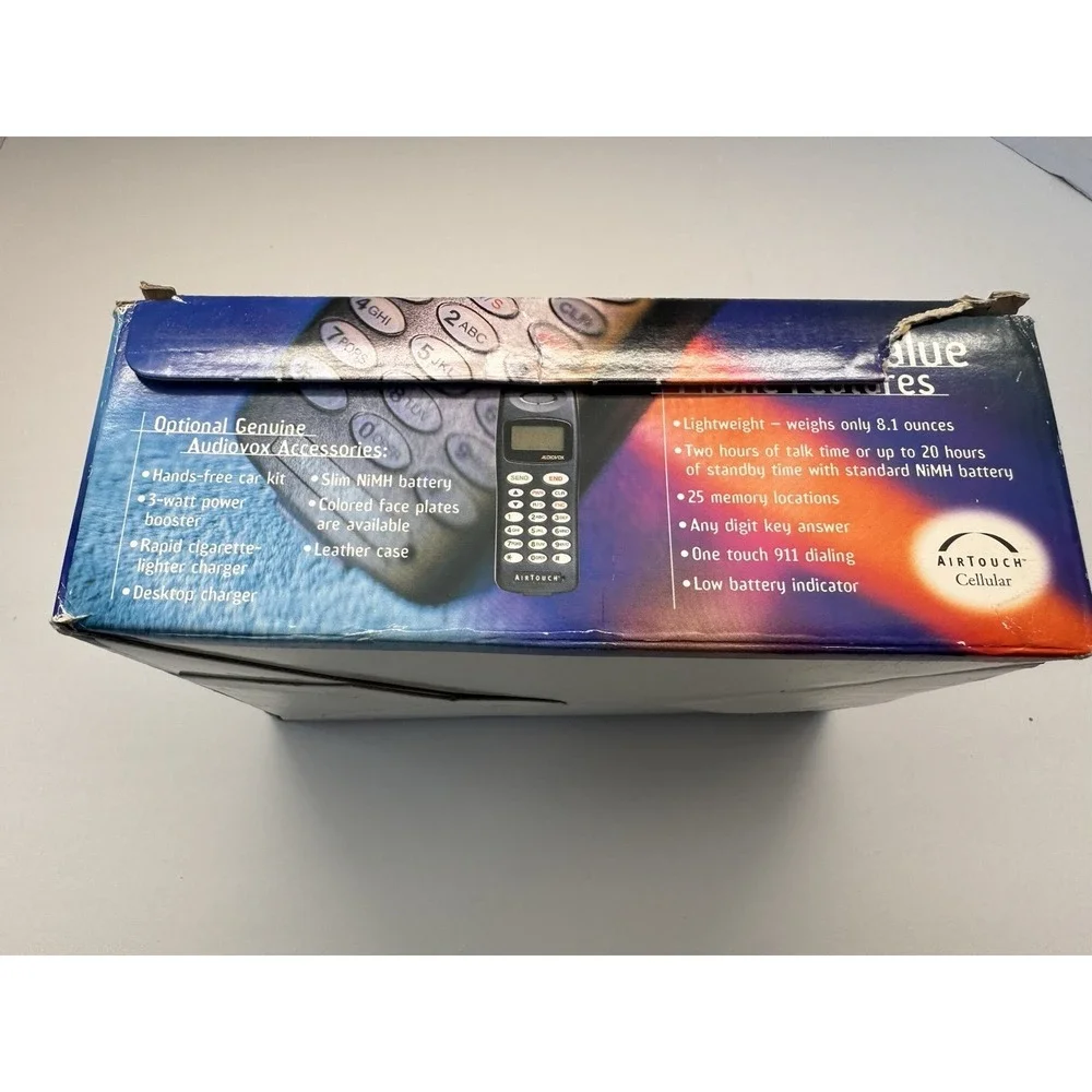 Vintage‎ Audiovox 502AT NiMH Battery Hand Held Portable Cellular Telephone